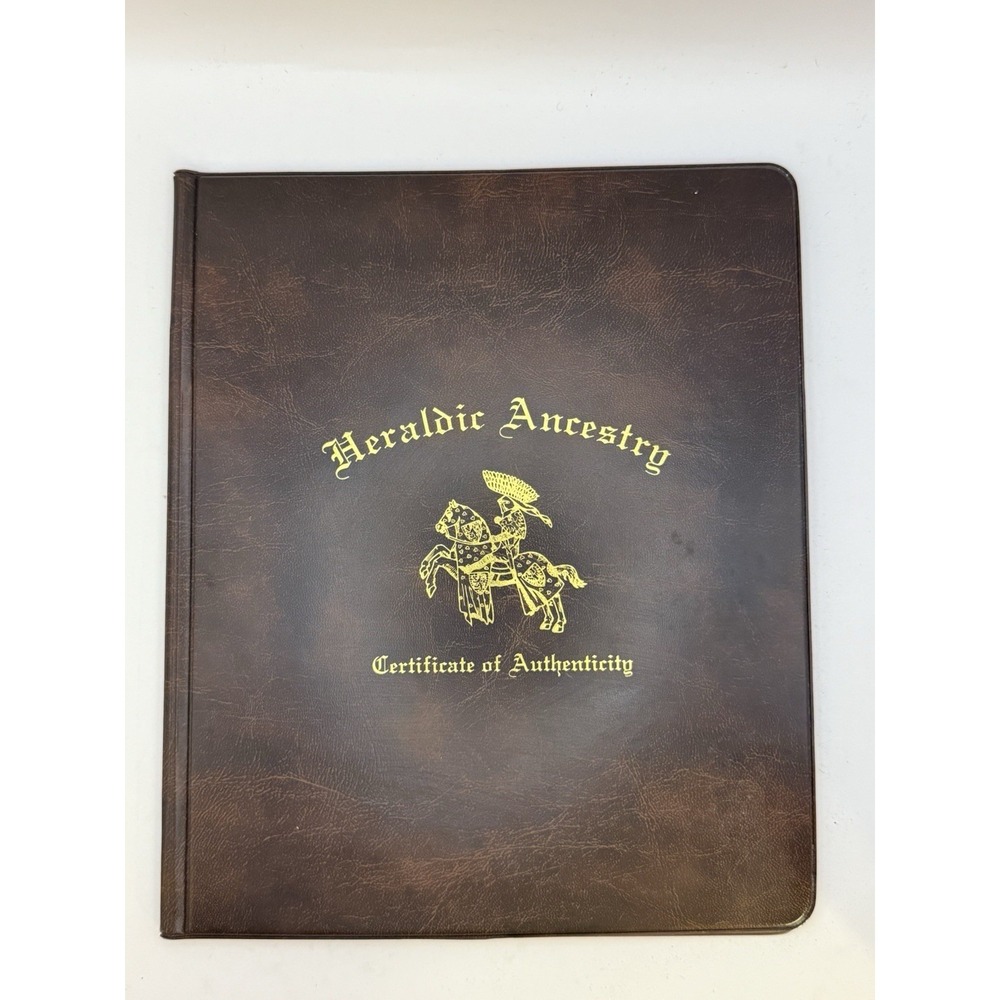 Heraldic Ancestry Waleski Walewski Polish Coat of Arms Certificate 1997